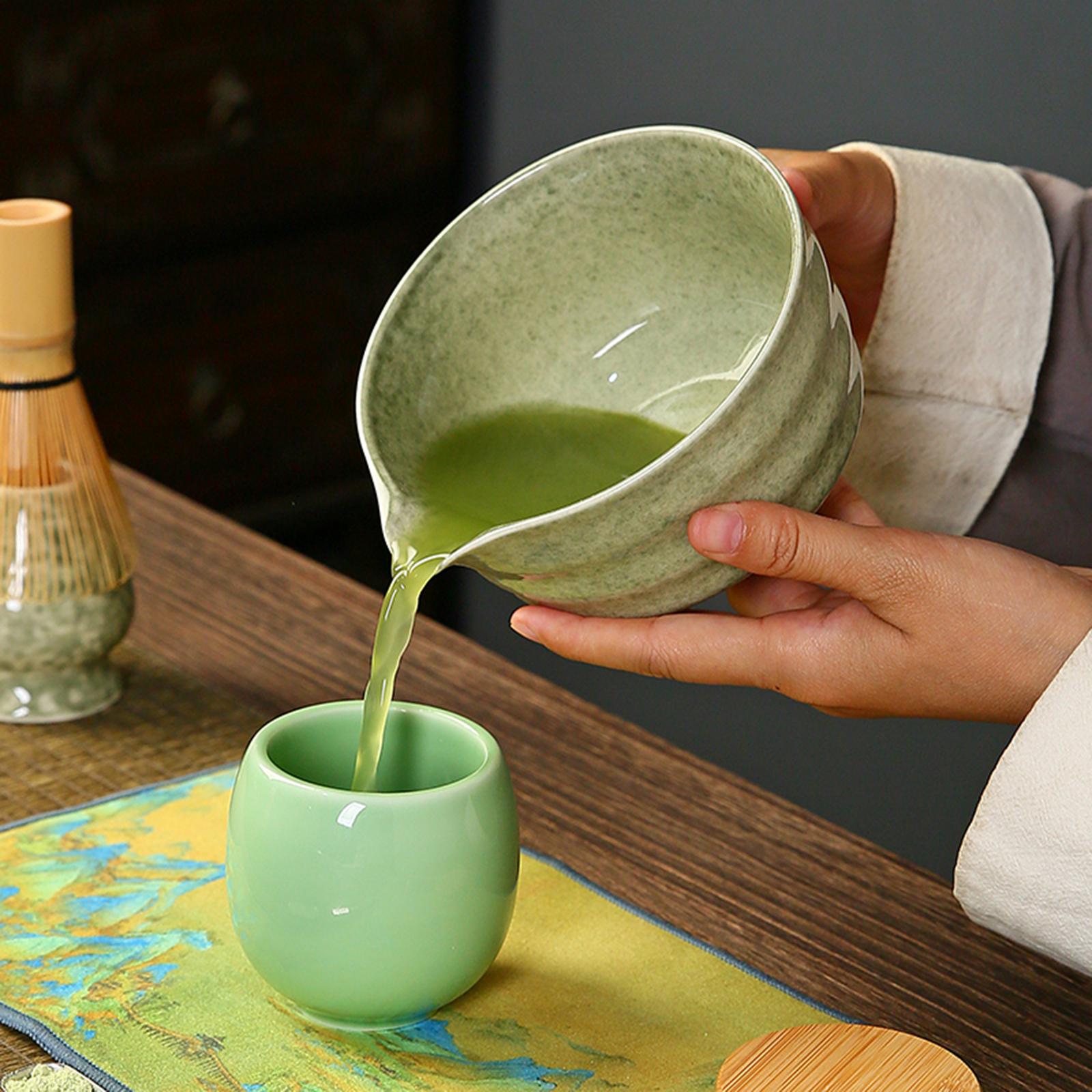 Ceramic Matcha Bowl with Spout - Matcha Bowl Chawan 评论和价格