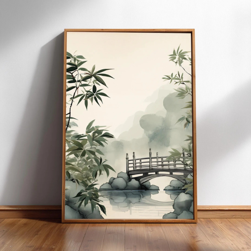 Japandi Wall Art Minimal Botan - Japanese Minimalist Lifestyle 评论和价格