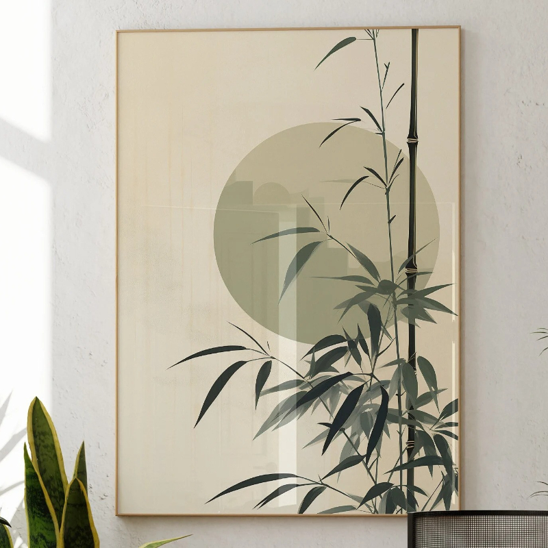 Japandi Wall Art Minimal Botan - Japanese Minimalist Lifestyle 评论和价格