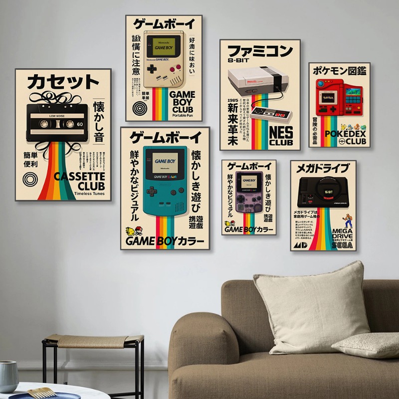 Retro Gaming Poster Japanese T - Japanese Minimalist Lifestyle 评论和价格