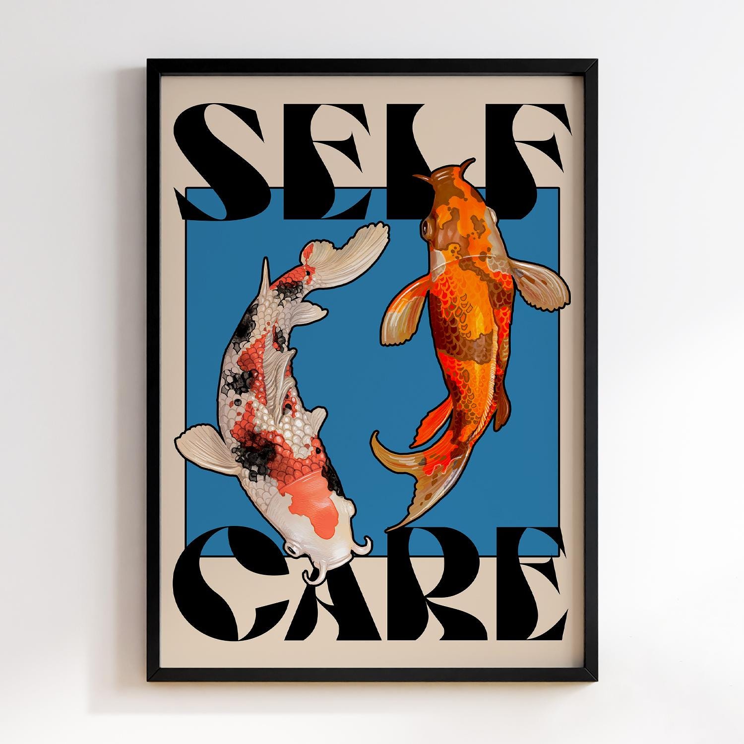 Koi Fish Poster Yayoi Kusama I - Japanese Minimalist Lifestyle 评论和价格