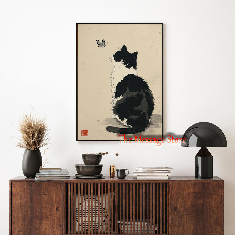 Black Cow Cat Japanese Minimal - Japanese Minimalist Lifestyle 评论和价格