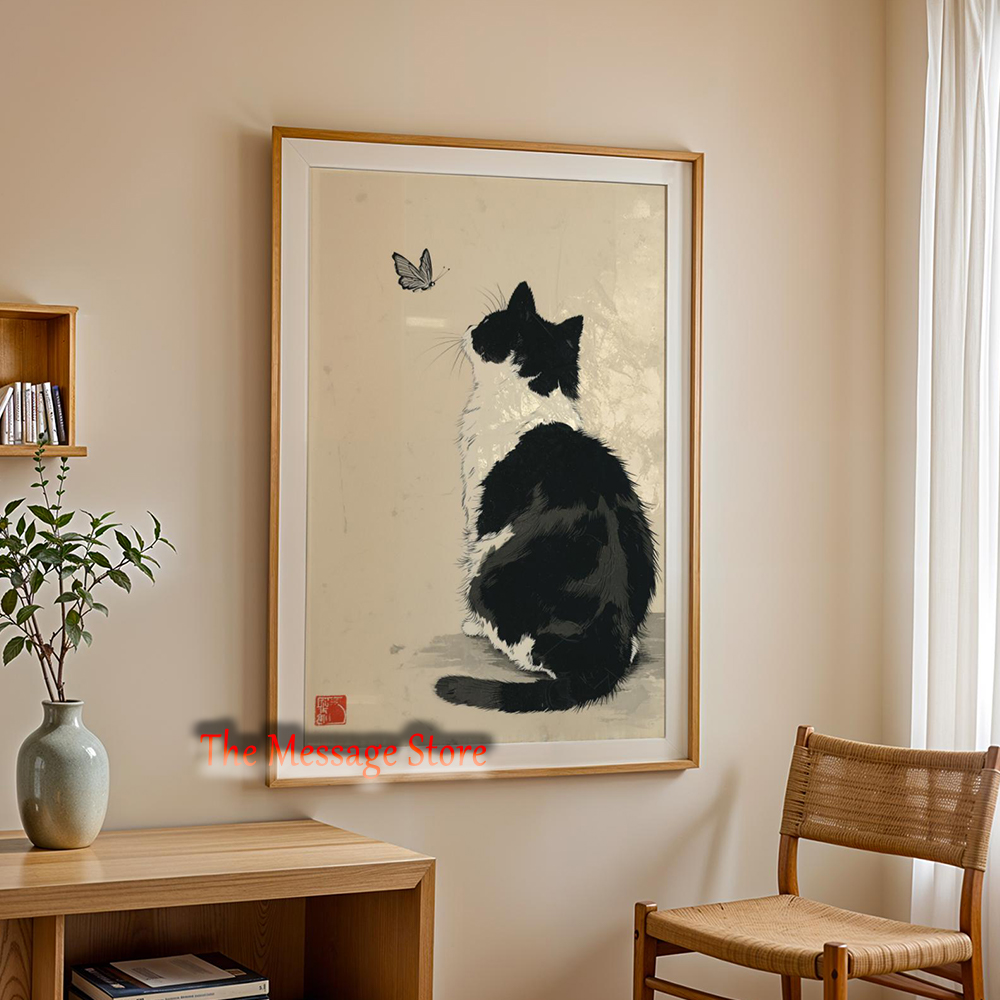 Black Cow Cat Japanese Minimal - Japanese Minimalist Lifestyle 评论和价格