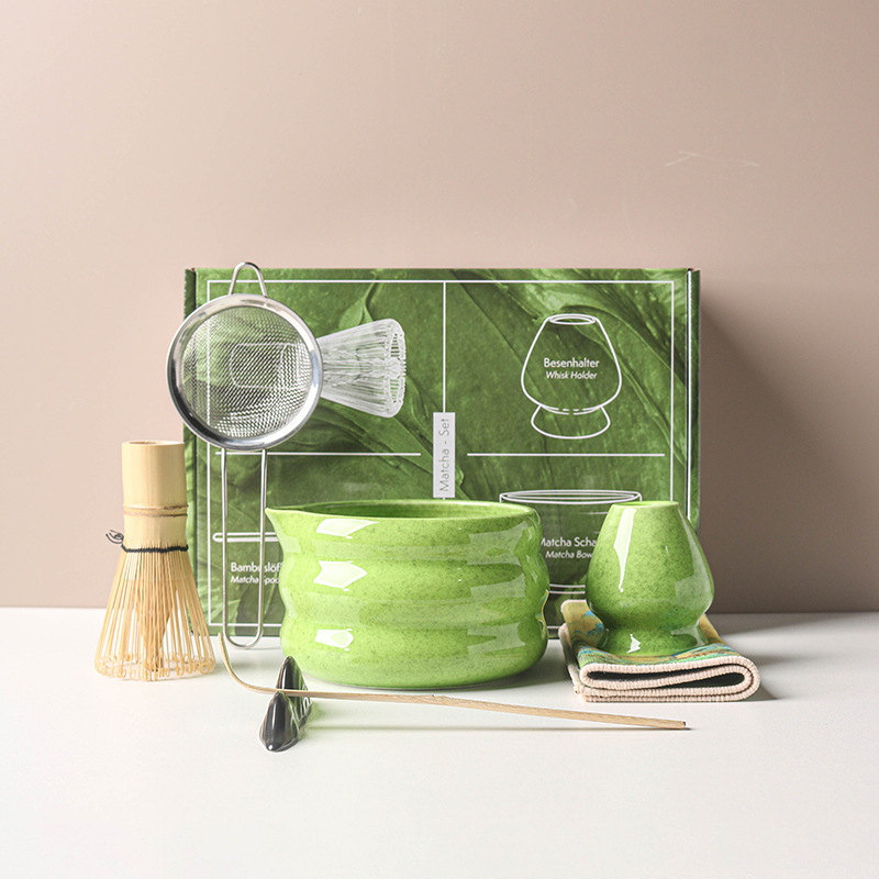 4/7PCS Japanese Matcha Set Mat - Matcha Bowl Chawan 评论和价格